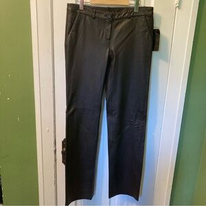 Robert Rodriguez Rich Brown Leather Trousers